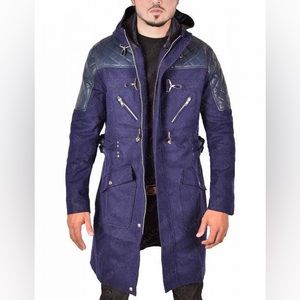 Devil May Cry 5 Nero Blue Trench Coat Jacket